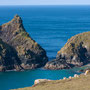 Kynance Cove from cliff tops