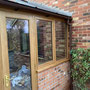 22nd October: room structure mainly finished and guttering in place