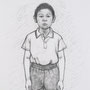 素描ーしゅうま　2009　92×76，5ｃｍ　画用紙・鉛筆　Ｐ早川宏一