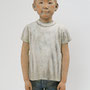 子供の立ち位置ー陽　2009　82×37×23cm　檜・漆・白土・彩色　P早川宏一