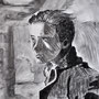 Portrait eines Jungen 2 (Kohle auf Papier, 29,5 x 40 cm)