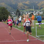 Felix beim Zieleinlauf über 800 m