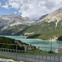 Lago di Cancano, alle Wege um den See gesperrt für Autos, nur für Fahrräder offen