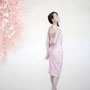 白日会創立九十周年記念展(2014)／「余白の創造 ... 桜舞う時、君はなにを想う」／100号F(130.3×162.0cm)　油彩、キャンバス