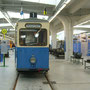 Historischer Straßenbahnwagen im Museum