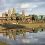 Das sich im Wasser spiegelnde Angkor - eines der berühmtesten Fotomotive der Welt