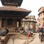 Mitten in der Altstadt von Kathmandu...