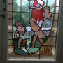 gebrandschilderd glas in lood engel / stained glass cherub