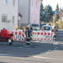 Einsatzstelle - Undichte Gasleitung in Baugrube