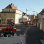 Blick von der Einsatzstelle zur Absperrgrenze