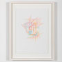 光を寄せ集めて太陽に　2023　29.7×21.0cm　color pencil, paper　photo by Ujin Matsuo