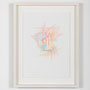 光を寄せ集めて太陽に　2023　29.7×21.0cm　color pencil, paper　photo by Ujin Matsuo