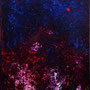 Élucubration nocturne 2012 . Pigments et acryliques sur toile . 67 x 52 cm