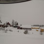 Kleine Dörfe in Schnee 