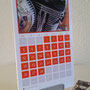 Tischkalender mit Chromstahlständer | Kalendarium dark | # 95034 