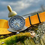 Band: Ribb Nato PVD »Yello« | Uhr: Synchron Poseidon Ice Diver