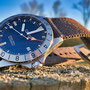 Band: Canvas Split »Nocciola «| Uhr: Steinhart Ocean 39 GMT Boutique Edition