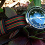 Band: US Mil Pvd »Real Bond Olive« | Uhr: Ollech & Wajs Caribbean 1000