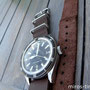 Band: NATO LEDER | braun | Uhr: Omega Seamaster 300 165.014