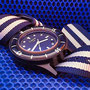 Band: US Mil Nato »Chesapeake« | Uhr: Corvus Bradley FSC