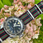 Band: Oldschool Nato »Real Bond« | Uhr: CWC RN 83 Diver