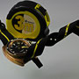 Band: Zulu PVD 3 Ring »Stripey Yellow« | Uhr: Aquadive Bathyscaphe 100 Bronze