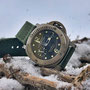 Band: Canvas Split »Verde Militare«  | Uhr: Panerai Submersible 025