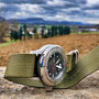 Band: Zulu HC 3 Ring olive | Uhr: Kazimon 1500