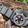 Band: Temp. red. Nato Supreme PVD »Slate«  | Uhr: Aision AN 01 Gunmetal