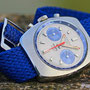 Band: Braided blau | Uhr: Sabina Vintage Chronograph