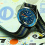 Band: HC Nato Split »Mariner« | Uhr: Squale 1521 LE Blu