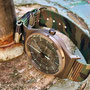 Band: US Mil Nato »Camo Green« | Uhr: Autodromo Group B Series 2 Night Stage II