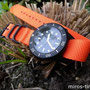 Band: ZULU PVD 5-Ring | orange | Uhr: Squale 1521-026 PVD T