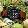 Band: Massive Leder PVD,  | Uhr: Squale 1521-026 T PVD