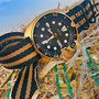 Band: Seatbelt Nato »Goldfinger« PVD  | Uhr: Seiko SRPC44 Golden Turtle
