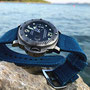 Band: Canvas Split »Petroleo« | Uhr: Panerai Submersible 025