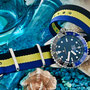 Band: Nato G10 »St. Lucia« | Uhr: Steinhart Ocean 39 GMT Premium 500