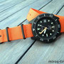 Band: Nato PVD  orange | Uhr: Squale 1521-026 PVD T