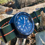 Band: Nato PVD »Mustang«  | Uhr: Seiko SBDCY005 Black Turtle