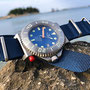 Band: Nato Matt »Ocean« | Uhr: Squale Tiger 300 Final Blue