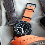 Band: Nato PVD | orange | Uhr: Squale 1521-026 PVD T