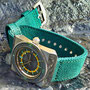 Band: Canvas Split »Pino Verde«  | Uhr: Aquadive 200 Mod. 1924 Silver Shadow