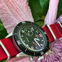 Band: Nato Matt »Crimson«  | Uhr: Sinn 158 Bicompax