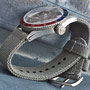 Band: Canvas Split »Argento« | Uhr: Steinhart Ocean One Vintage Dual Time Premium