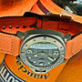 Band: Canvas Split »Arancia« | Uhr: Panerai Sub 025 Titan