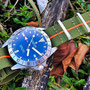 Band: Nato Matt »Mustang«  | Uhr: Steinhart Ocean 39 GMT Boutique Edition