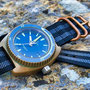 Band: Zulu Bronze 3 Ring »Bond«  | Uhr: Aquadive BS 100