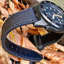 Band: Pure Aqualeder pvd black | Uhr: Sqaule 1521 PVD T