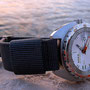 Band: Nato Split grau | Uhr: Doxa Searambler 1200T