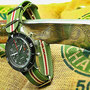Band: Nato Matt »Sherman« | Uhr: Sinn 158 Bicompax